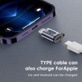 Micro USB To Type C Adapter Mini USB To USB C 480Mbps Fast Data Charging Connector USBC To Lightning Adapter For iphone Android.