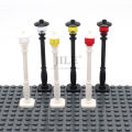 10pcs MOC City Series Street Lamp Building Blocks DIY Street View Roadside Lighting Decoration 2039,4740,3626 Assembly Bricks. 