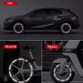 Car Wheel Reflective Stickers Tire Bumper Stickers Personalized Creative Motorcycle Electric Car Stickers. 