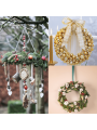 2/4/8Pcs Wooden Wreath Frames for Crafts Unfinished Wooden Craft Floral Hoop Rings DIY Christmas Garland Wood Hanging Decoration. 