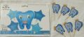 first tooth foil balloon set + cupcake toppers. 