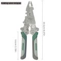 1pc Multi-Functional Folding Wire Cutter,Heavy-Duty Metal Construction with Ergonomic Handles,Compact Foldable Design. 