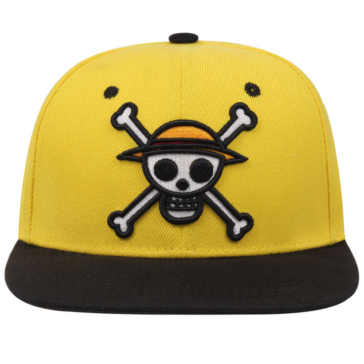 Pirate%20Skull%20Embroidered%20Baseball%20Hat%20Anime%20Cartoon%20Luffy%20Fashion%20Personalized%20Pattern%20Hip%20Hop%20Outdoor%20Sunscreen%20Flat%20Edge%20Hat%20-%20Image%202