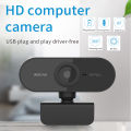 Webcam Computer Camera 1080P HD USB With Microphone Support  Desktop Computer Laptop Suitable For Live Video Call Conference. 
