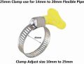 Adjustable  Hose Clamp 1 inch water pipe Clamp ( 5 pcs set). 