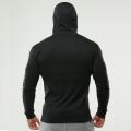 Men’s Running T-shirts Spring Autumn Bodybuilding Hoodies Cotton Breathable Fitness Workout Hooded Clothing Gym Sports Muscle. 