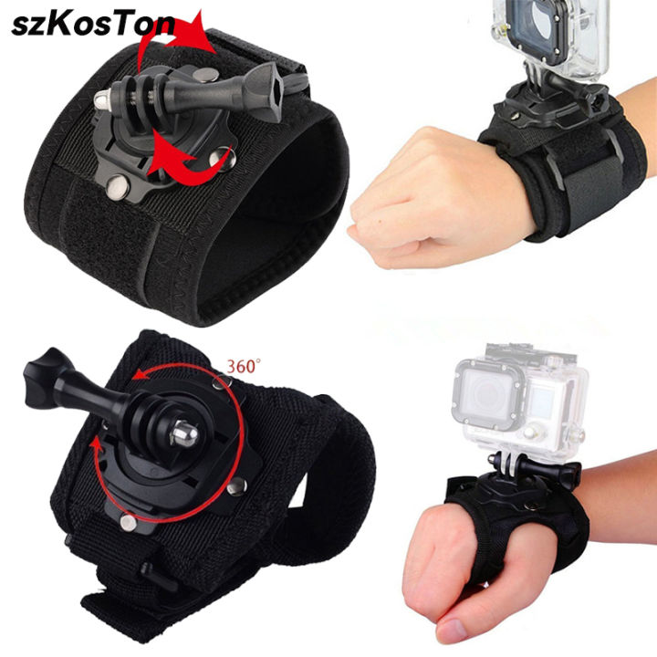 360 Degree Rotation Hand Strap Mount for 13 12 11 10 9 Hand Glove Wrist Strap Mount for OSMO Action 4/5Pro Accessories