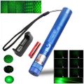 Laser Pointer Light Rechargeable Green Adjustable Burn Match Light goes up to the plane.