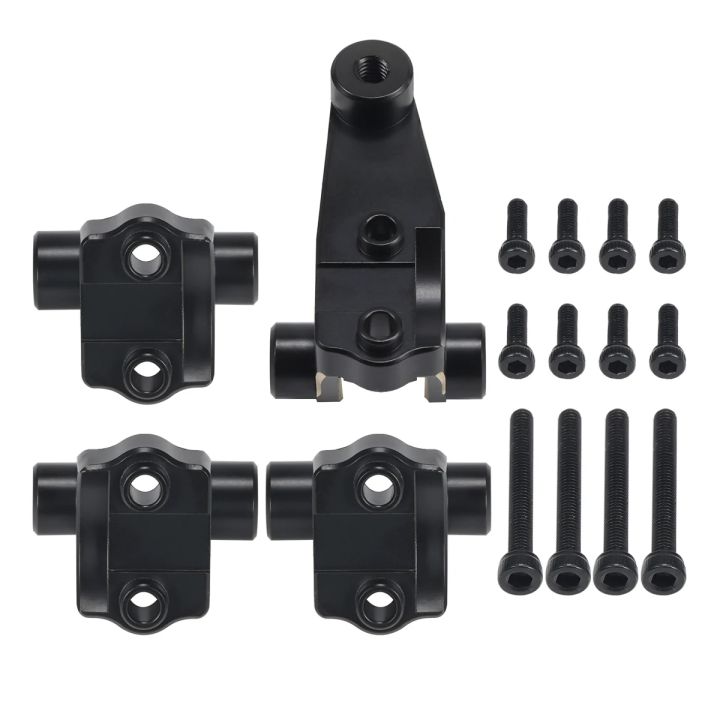 4Pcs%20Black%20Brass%20Link%20Mounts%20Front%20Rear%20Axle%20Suspension%20Mounting%20Set%20for%201/10%20RC%20Crawler%20TRX4%20Chassis%20Bronco%20Defender%20Upgrade%20-%20Image%206