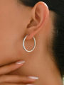 925 Sterling Silver Advanced Sparkling Full Zircon Hoop Earrings for Women Anniversary Engagement Wedding Luxry Fine Jewelry.