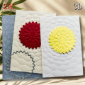 3D embossed folder and matching die-cutting - vortex, with geometric pattern rhythm carnival as the theme, durable plastic, suit. 