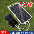 5V 5-35W Sunpower Portable Solar Panel With USB Safe Stabilize Charger For Phone Power Bank Outdoor Camping Home RV Use.