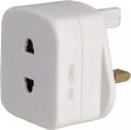 (K). Masterplug Indoor Power 1a Shaver Bathroom Adaptor Fused White - Shadc-mp. 