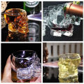 Skull Head Designed Clear Glass Cup Beer Cocktail Red Wine Cups Heat Resistant Tea Coffee Mugs Bar Whiskey Drinkware For Gift. 