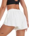 Breathable Women's Sports Shorts - Elastic Drawstring Waist, Liner Design, Side Pocket, Ideal for Gym Yoga Running Casual Wear.