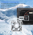 Srnubi Car Radio Cooling Fan for Android Multimedia Video Player Head Unit Radiator with Iron Bracket.