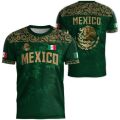 MEXICO Flag 3D Print Sport Quick-dry Breathable Men T-shirt Outdoor Football Jersey Team Short-sleeve Parent-child Top Clothing.