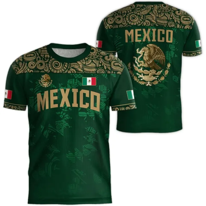 MEXICO%20Flag%203D%20Print%20Sport%20Quick-dry%20Breathable%20Men%20T-shirt%20Outdoor%20Football%20Jersey%20Team%20Short-sleeve%20Parent-child%20Top%20Clothing%20-%20Image%207