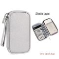 1Pc NEW Travel Organizer Bag Cable Storage Organizers Pouch Carry Case Portable Waterproof Double Layers Storage Bags Cable Cord. 