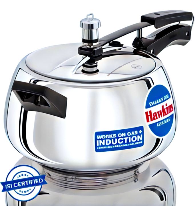 Hawkins Stainless Steel Contura Pressure Cooker - 5 Litre (SSC50 ...