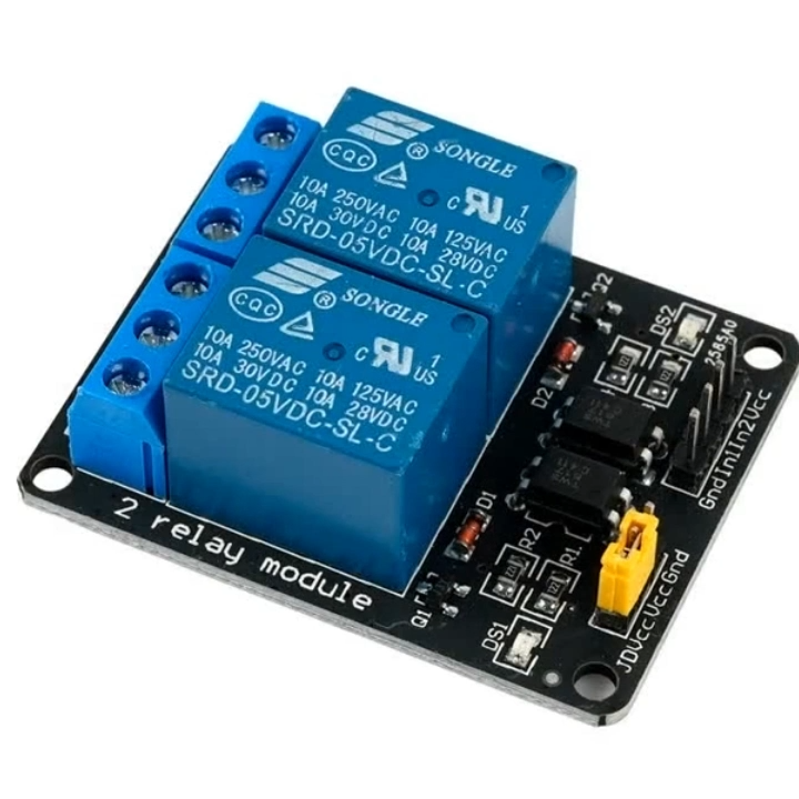 2 Channel Relay Module with Optocoupler | 5V Relay Board for Arduino ...