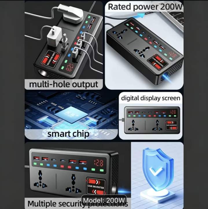 Car%20Inverter,%2012V%7C24V%20to%20110V/220V,%20High-Power%20Fast%20Charging,%20Universal%20Socket%20extension%20plugs%20for%20Cars/Trucks,%204%20USB%202%20PD%20Fast%20charging%20Power%20Converter%20with%20Voltage%20Display,%20200W,%20Suitable%20for%20Mobile%20Phones,%20Computers,%20Etc%20-%20Image%205