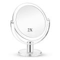 Table Vanity Magnifying Makeup Mirror Double Sided 1X 2X Magnification Cosmetic Compact Mirror Transparent Portable Handheld. 
