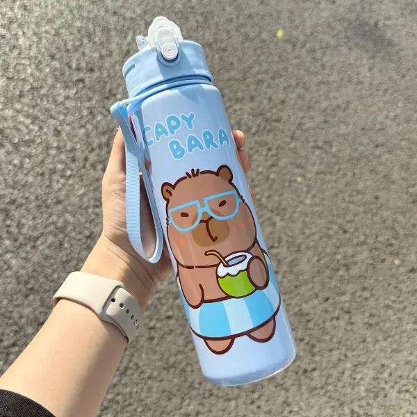 750%20mL%20Kapibala%20%20Cute%20Children's%20Straw%20Bottle%20High-value%20%20%7C%20Student%20Portable%20Cartoon%20Water%20Bottle%20with%20Lanyard%20-%20Image%202