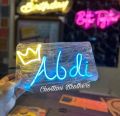 Neon Light with Customized your Name on Glass and good for lightning Home decorations and Gift to your relatives and birthday occasion.. 