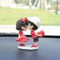 Car Accessories Interior Woman Ornament Cute Creative Desktop Couple Valentine's Day Present Car Center Console Decoration. 