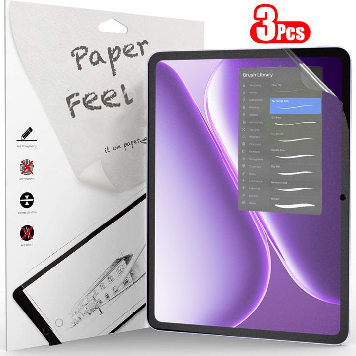 3Pcs Paper Feel Like Screen Protector for Pad Go 2 12.1 Pad Go 11.35 Film No Glass