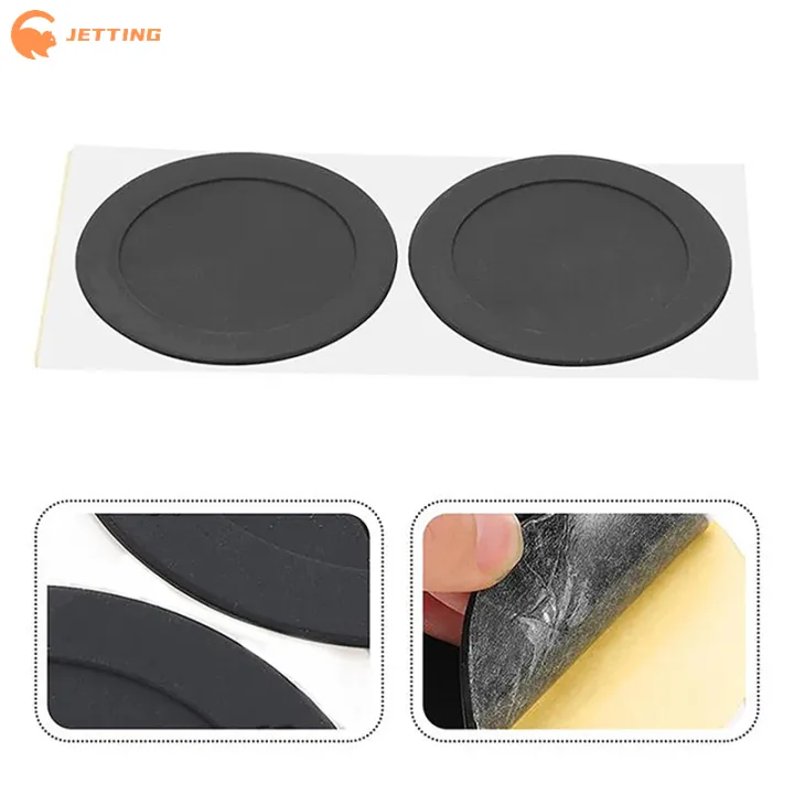 4Pcs%2050-65mm%20Round%20Black%20%20Coaster%20Pad%20Self%20Adhesive%20Cup%20Bottom%20Stickers%20Non-slip%20Anti-scald%20Tumbler%20Cup%20Protective%20Pads%20-%20Image%203