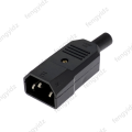 IEC320 C14 C13 Electrical AC Socket 3 Female Male Inlet Plug Connector 3pin Socket Mount. 