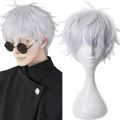 Jujutsu JJK High School Gojo Satoru Cosplay Costume Uniform for Men Women Shirt Pants Wig Halloween Uniform Full Sets. 