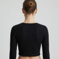Ladies Long Sleeve Crop Top T-Shirt for Women, Available in M, L, XL Sizes.