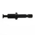Thread Screw. For Drill Bit Chuck Adapter 1/4\\\" Hex Shank Drill Chuck Adapter 3/8\\\"-24UNF Black Keyless Chuck Locking Steel. 