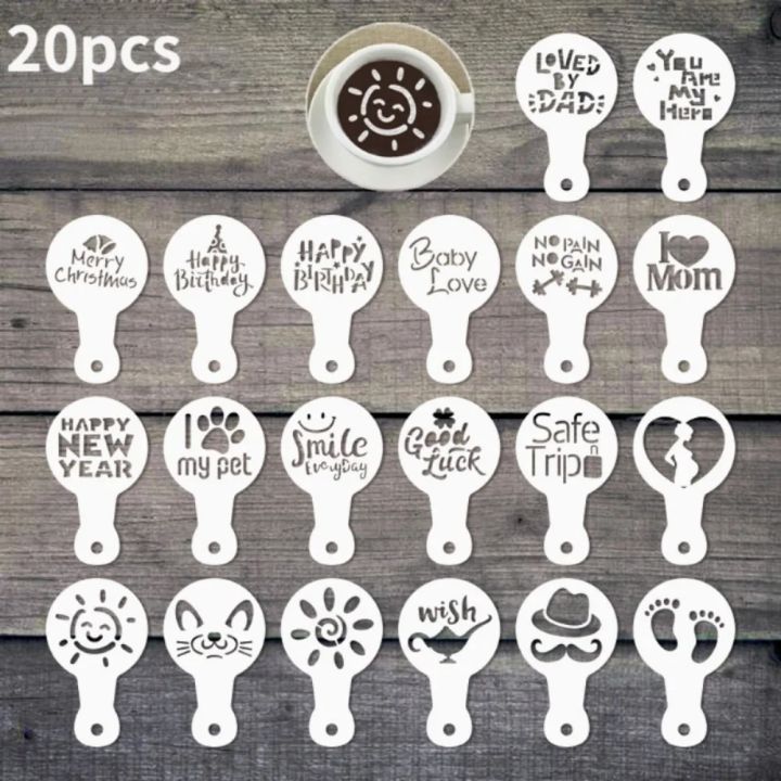 20pcs%20Coffee%20Stencils%20DIY%20Fancy%20Coffee%20Printing%20Model%20Foam%20Spray%20Cake%20Stencil%20Coffee%20Drawing%20Cappuccino%20Mold%20Powdered%20Sieve%20Tool%20-%20Image%207