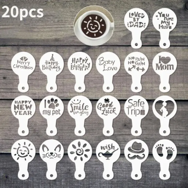 20pcs%20Coffee%20Stencils%20DIY%20Fancy%20Coffee%20Printing%20Model%20Foam%20Spray%20Cake%20Stencil%20Coffee%20Drawing%20Cappuccino%20Mold%20Powdered%20Sieve%20Tool%20-%20Image%207