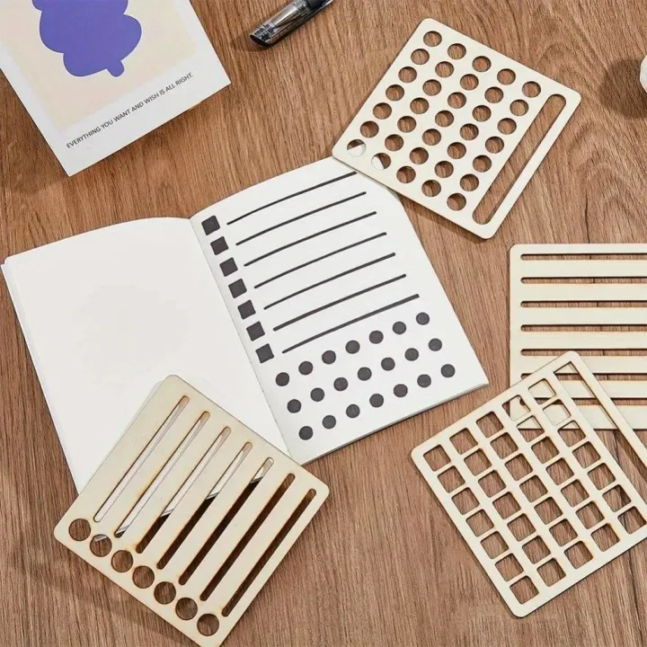 4Pcs%204%20Style%20Speedy%20Spread%20Journal%20Stencils%20Calendar%20Tools%20Templates%20DIY%20Journals%20Notebook%20Schedule%20Templates%20for%20Journaling%20-%20Image%203