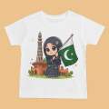 Baby Girl Pakistan Flag Sticker Patch Independence Day Special. 