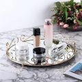Serving Trays Oval acrylic sheet  Tray Perfume Jewelry Display Dresser Fruit Plate Serving Tray Makeup Storage Organizer Bathroom Kitchen Decoration. 