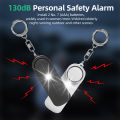 Portable Personal Security Alarm Self Defense 130dB Loud Keychain Safety Anti-satyr For Women Child Elder Girl Emergency Alarm. 