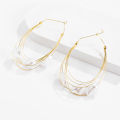 Imitation Pearl Big Hoop Earrings for Women Layered Large Circle Earrings 2020 Fashion Jewelry Trendy Wedding Earing Korean Girl. 