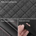 SEAMETAL Car Arm Rest Cover Cushion Wear-Resistant Center Console Box Protector Anti Slip Armrest Box Pad with Storage Pocket. 