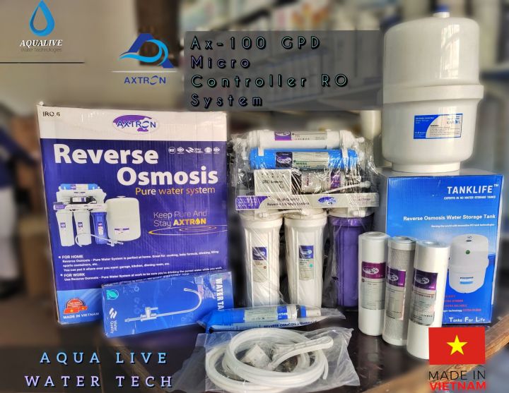 Axtron IRO Controller  Intelligent 100 GPD Ro System Imported Water Filter Ro Plant Made In Vietnam