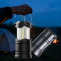 Portable Camping Lantern 2pcs– 3×AAA Battery Powered LED Tent Light for Outdoor Hiking Camping Emergency Home Use – Compact Fold. 