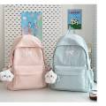 New Stylish Embroidered Backpack Korean Japanese Style Cute Casual School Bag for Girls Students Daily Commute Travel Bag. 