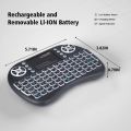 Backlit Mini Wireless Keyboard With Touchpad Work For iPad, PC, Android TV Box, Smart TV, Tablet And Windows Os. 