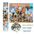 MaxRenard Paper Jigsaw Puzzle Mini Pieces 150pcs Wild Animal Test Tube Educational Toys Family Game Portable Leisure Toy. 