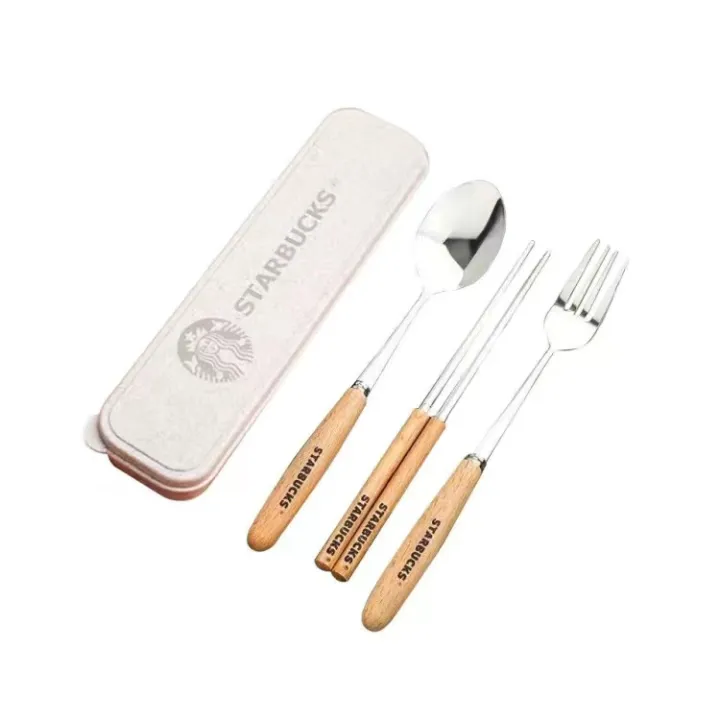 Portable%20cutlery%20set%20Starbucks%20stainless%20steel%20cutlery%20set%20of%203%20PCs%20Korean%20chopsticks%20304%20genuine%20stainless%20steel%20with%20box%20set%20of%20wooden%20handle%20spoon%20-%20Image%206